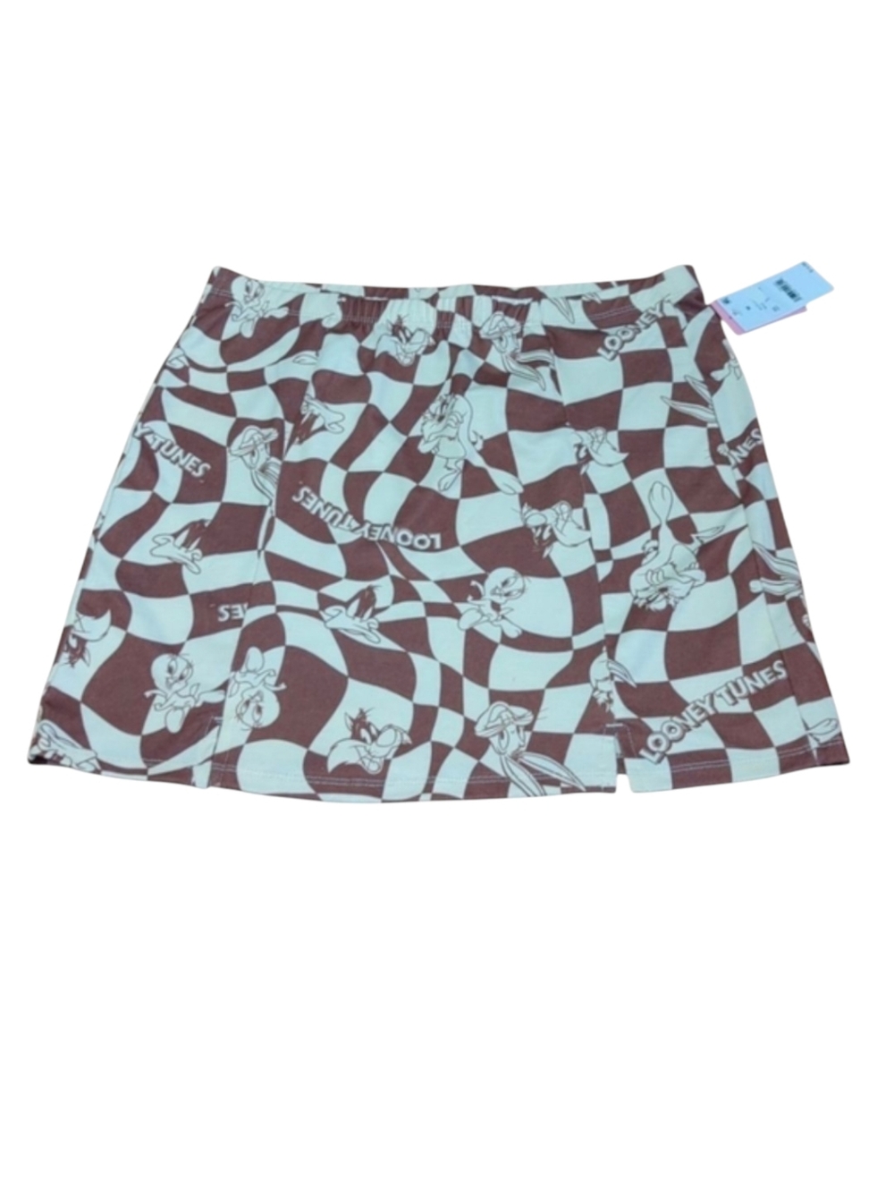 Looney Tunes Pull On Mini Skirt with Characters Size M